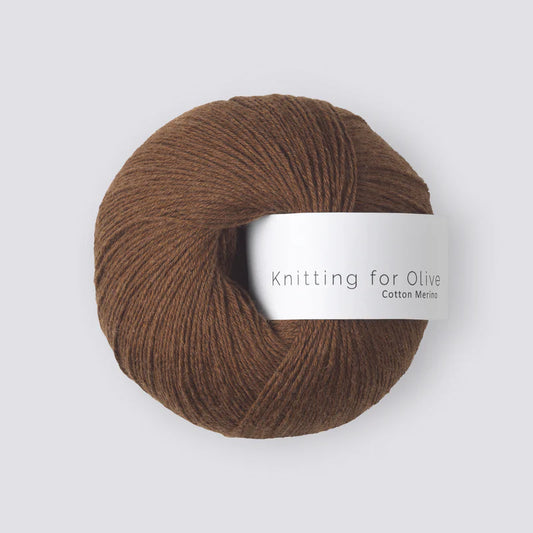 Cotton Merino - Dark Cognac