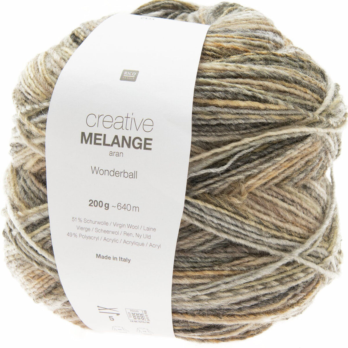 Creative Melange Aran Wonderball - 001 Mélange de nature