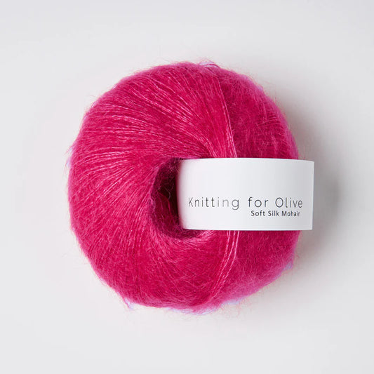 Soft Silk Mohair - Pink Daisies