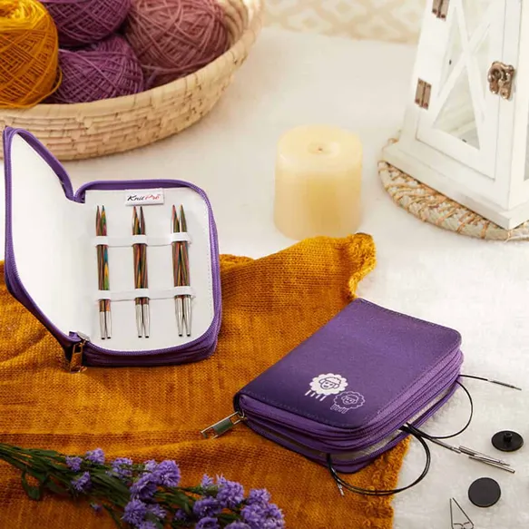 Kit aiguilles circulaires interchangeables KnitPro Symfonie "Starter" 13 cm